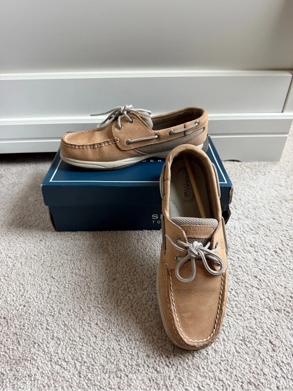 Sperry Casual Leather Boat Shoes in Tan